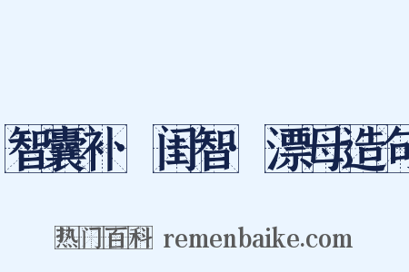 智囊补·闺智·漂母造句是什么意思的图片